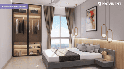 Image of 1309 Sq.ft 3 BHK Apartment / Flat for sale in Provident Bayscape, Kelambakkam, Chennai for Rs. 8300000