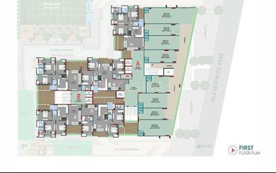 Image of 2205 Sq.ft 3 BHK Apartment / Flat for sale in Terra Sky, Zundal, Ahmedabad for Rs. 8207500