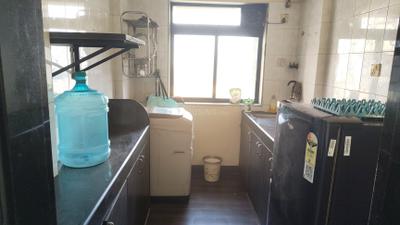 Kitchen Image of 600 Sq.ft 1 BHK Apartment / Flat for rent in HDIL Dheeraj Residency, Goregaon West Mumbai for Rs. 40000