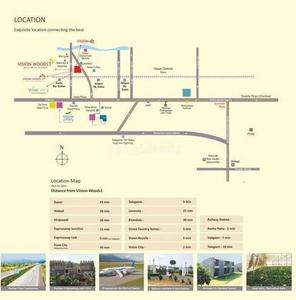 Image of 772 Sq.ft 2 BHK Apartment / Flat for sale in Siddhivinayak Vision Woods 1, Jambhul, Pune for Rs. 2350000