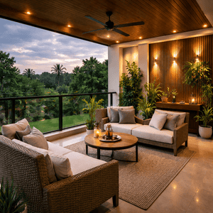 Balcony Image of 1500 Sq.ft 3 BHK Independent House for sale in Chavakkad Thrissur for Rs. 8600000