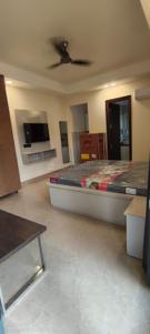 Bedroom Image of 900 Sq.ft 1 RK Builder Floor for rent in Sector 52 Gurgaon for Rs. 30000