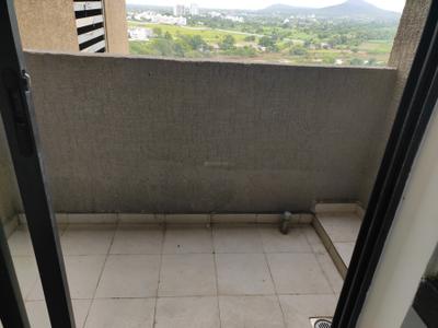 Balcony Image of 850 Sq.ft 2 BHK Apartment / Flat for rent in Shapoorji Pallonji Joyville Sensorium, Maan Pune for Rs. 24999