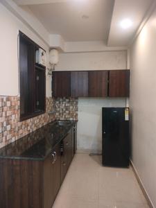 Kitchen Image of 550 Sq.ft 1 BHK Builder Floor for rent in Sector 15 Gurgaon for Rs. 32000