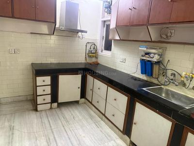 Kitchen Image of 1800 Sq.ft 3 BHK Builder Floor for rent in Greater Kailash New Delhi for Rs. 86000