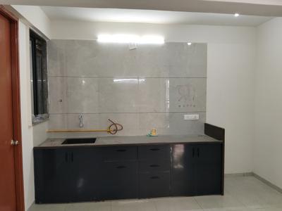 Kitchen Image of 1320 Sq.ft 3 BHK Apartment / Flat for rent in Shiv Sadhna Skywalk Manglaam, Chandkheda Ahmedabad for Rs. 25000
