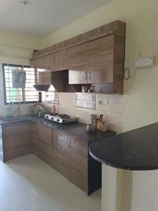 Kitchen Image of 955 Sq.ft 2 BHK Apartment / Flat for rent in Aakar Canal Kinship, Salaiya Bhopal for Rs. 23000