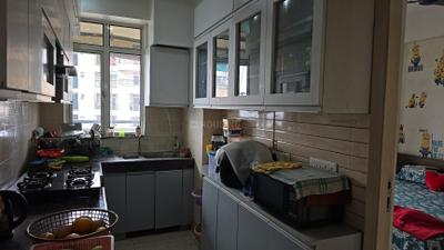 Kitchen Image of 1050 Sq.ft 2 BHK Apartment / Flat for rent in Gaurs Gaur Global Village, Crossings Republik Ghaziabad for Rs. 26000