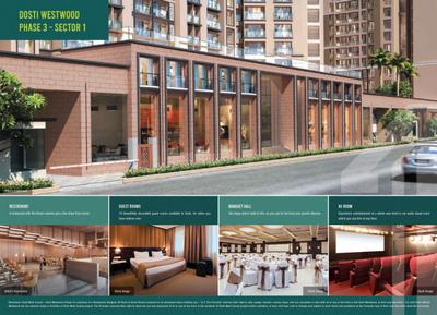 Image of 600 Sq.ft 2 BHK Apartment / Flat for sale in Dosti West County, Thane West, Thane for Rs. 9700000