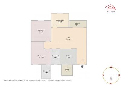 Image of 1308 Sq.ft 2.5 BHK Apartment / Flat for sale in SJR Palazza City by SJR Prime Corporation Pvt Ltd, Doddakannelli, Bengaluru for Rs. 22300000