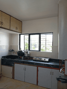 Kitchen Image of 537 Sq.ft 1 BHK Apartment / Flat for rent in Runwal Park, Gultekdi Pune for Rs. 20000