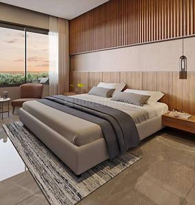 Bedroom Image of 900 Sq.ft 3 BHK Apartment / Flat for sale in Adani Atrius, Jagatpur Ahmedabad for Rs. 9200000
