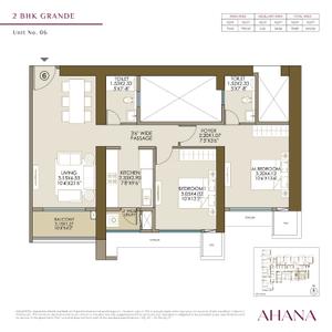 Image of 1045 Sq.ft 2 BHK Apartment / Flat for sale in L And T Ahana Tower A, Malad East, Mumbai for Rs. 31500000