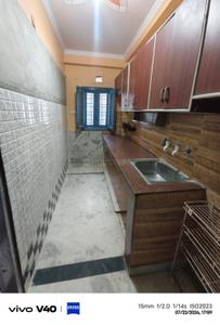 Kitchen Image of 540 Sq.ft 1 BHK Independent House for rent in Mahavir Enclave New Delhi for Rs. 12500