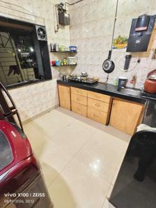 Kitchen Image of 550 Sq.ft 1 BHK Apartment / Flat for rent in Kalwa Thane for Rs. 25000
