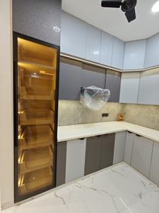 Kitchen Image of 700 Sq.ft 1 BHK Builder Floor for rent in Sector 122 Noida for Rs. 27000