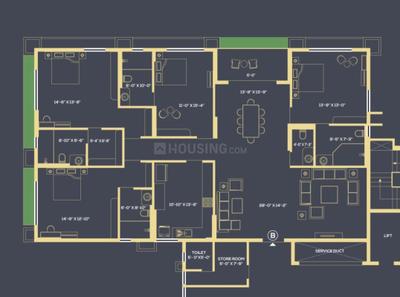 Image of 1865 Sq.ft 4 BHK Apartment / Flat for sale in Alipore, Kolkata for Rs. 44200000