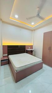 Bedroom Image of 650 Sq.ft 1 BHK Builder Floor for rent in Vijay Nagar Indore for Rs. 19500