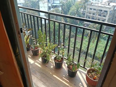 Balcony Image of 1070 Sq.ft 3 BHK Apartment / Flat for sale in Vasai West Vasai for Rs. 9500000
