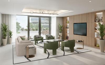 Living Room Image of 635 Sq.ft 1 BHK Apartment / Flat for sale in Deira Islands Dubai for Rs. 44103638