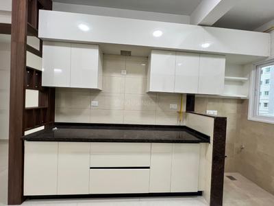 Kitchen Image of 1355 Sq.ft 2.5 BHK Apartment / Flat for rent in L And T Raintree Boulevard, Sahakara Nagar Bengaluru for Rs. 65000