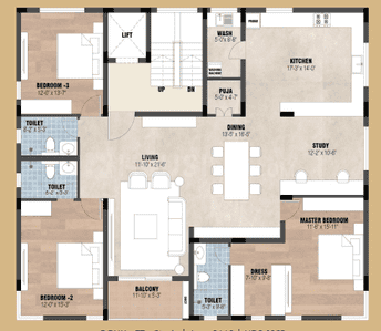 BHK 2446 Sqft Flat for sale at Mylapore, Chennai South