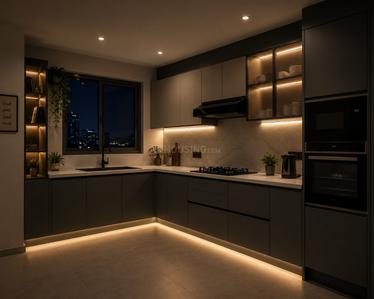 Kitchen Image of 1450 Sq.ft 3 BHK Apartment / Flat for sale in Nahar Chandi Valley Phase I, Powai Mumbai for Rs. 45500000
