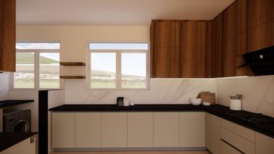 Kitchen Image of 1760 Sq.ft 3 BHK Apartment / Flat for rent in Prestige Woodland Park, Cox Town Bengaluru for Rs. 150000