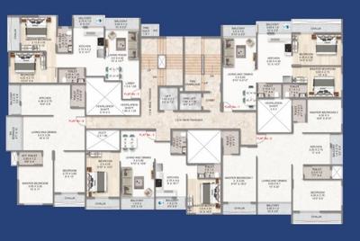 Image of 1700 Sq.ft 3 BHK Apartment / Flat for sale in Shree Saraswati Coral, Belapur CBD, Navi Mumbai for Rs. 20000000