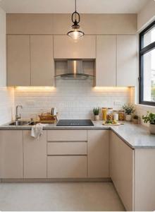 Kitchen Image of 710 Sq.ft 1 BHK Builder Floor for rent in Silverglades The Ivy, Sector 43 Gurgaon for Rs. 41000