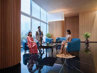 Bedroom Image of 856 Sq.ft 2 BHK Apartment / Flat for sale in Monte South, Byculla Mumbai for Rs. 38000000