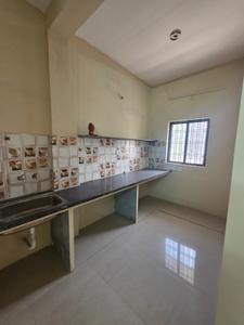 Kitchen Image of 750 Sq.ft 1 BHK Builder Floor for rent in Rau Indore for Rs. 9500