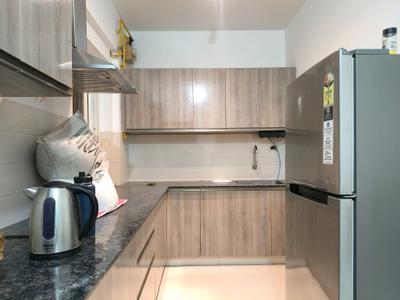 Kitchen Image of 650 Sq.ft 1 BHK Apartment / Flat for sale in Disha Courtyard, Whitefield Bengaluru for Rs. 8000000