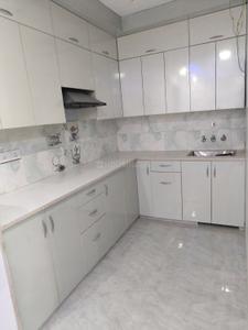 Kitchen Image of 950 Sq.ft 3 BHK Builder Floor for rent in Guru Ji Welfare Homes, Dwarka Mor New Delhi for Rs. 20000