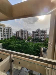Balcony Image of 1064 Sq.ft 2 BHK Apartment / Flat for rent in Sai Krupa Landmark, Thergaon Pune for Rs. 20000