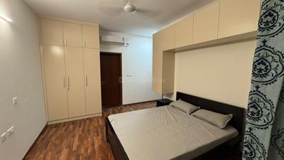 Bedroom Image of 1750 Sq.ft 3 BHK Apartment / Flat for rent in L And T Olivia At Raintree Boulevard, Sahakara Nagar Bengaluru for Rs. 100000