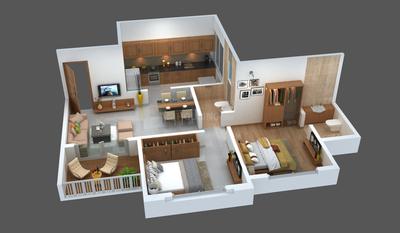 Floor Plan Image of 985 Sq.ft 2 BHK Apartment / Flat for sale in Jogeshwari East Mumbai for Rs. 24900000