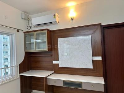 Bedroom Image of 1355 Sq.ft 2.5 BHK Apartment / Flat for rent in L And T Raintree Boulevard, Sahakara Nagar Bengaluru for Rs. 65000