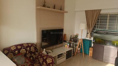 Living Room Image of 697 Sq.ft 1 BHK Apartment / Flat for rent in DS Max Springfield, Anagalapura Bengaluru for Rs. 25000