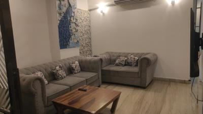 Living Room Image of 2200 Sq.ft 3 BHK Apartment / Flat for rent in Hoysala Landmark, Sanjaynagar Bengaluru for Rs. 65000