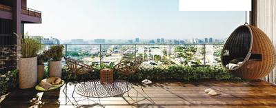 Balcony Image of 4236 Sq.ft 4 BHK Apartment / Flat for sale in Aaron Elinor 108, Thaltej Ahmedabad for Rs. 31800000
