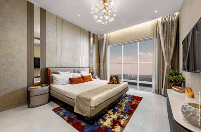 Bedroom Image of 920 Sq.ft 2 BHK Apartment / Flat for sale in L And T Island Cove, Mahim Mumbai for Rs. 33500000