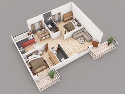Image of 1243 Sq.ft 3 BHK Apartment / Flat for sale in Vrushabadri Winter Park, Varthur, Bengaluru for Rs. 13000000