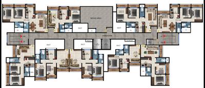 Image of 630 Sq.ft 1 BHK Apartment / Flat for sale in Rai Galaxy, Kalyan East, Kalyan for Rs. 4444444