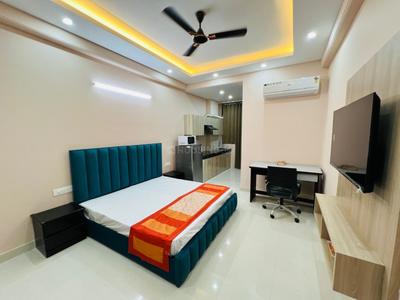 Bedroom Image of 750 Sq.ft 1 RK Independent House for rent in Tulip Monsella, Sector 53 Gurgaon for Rs. 24000