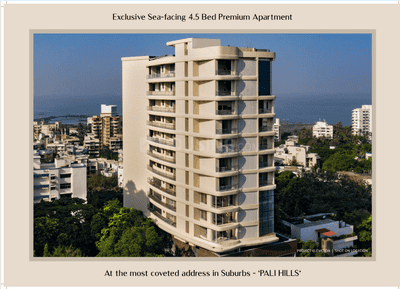 Image of 3600 Sq.ft 4 BHK Apartment / Flat for sale in Bandra West, Mumbai for Rs. 450000000