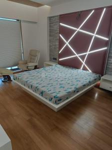 Bedroom Image of 1200 Sq.ft 2 BHK Apartment / Flat for rent in Satyam Status , Jodhpur Ahmedabad for Rs. 29000