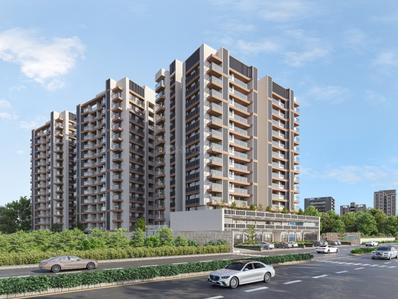 Image of 1577 Sq.ft 3 BHK Apartment / Flat for sale in Swastik Reva, Chharodi, Ahmedabad for Rs. 13865000
