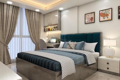 Bedroom Image of 1400 Sq.ft 3 BHK Apartment / Flat for rent in Chordias The Crown, Durgapura Jaipur for Rs. 95000