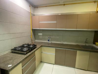 Kitchen Image of 1220 Sq.ft 3 BHK Apartment / Flat for rent in Vyapti Vandematram Fabula, Chharodi Ahmedabad for Rs. 32000